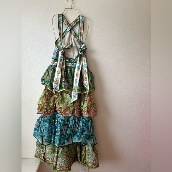 Alemais Dreamer Floral-Print Linen Halterneck Dress - Picture 13 of 17
